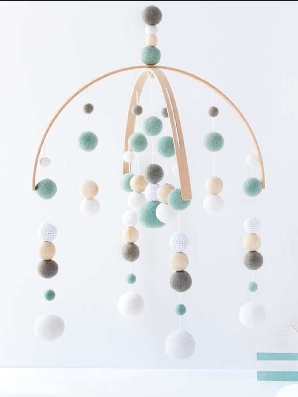 Handmade Felt Nursery Baby Mobile